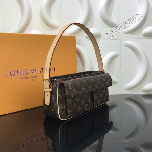 LV包包 LV新款女包 M51164 LV中古老花手提包 百搭時尚經典款 LV腋下包  ydh3733